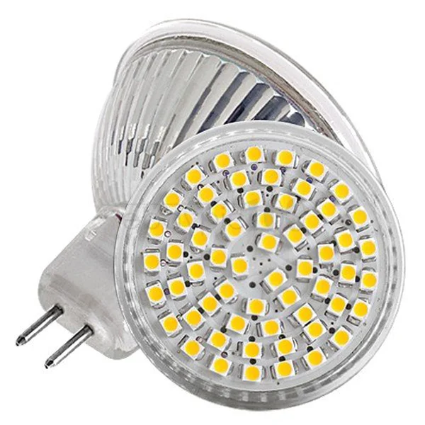 

MR16 GU5.3 DC12V 4W 60 LEDs 3528 SMD Warm White LED Spotlight Lamp Light - 4 pcs/set q5