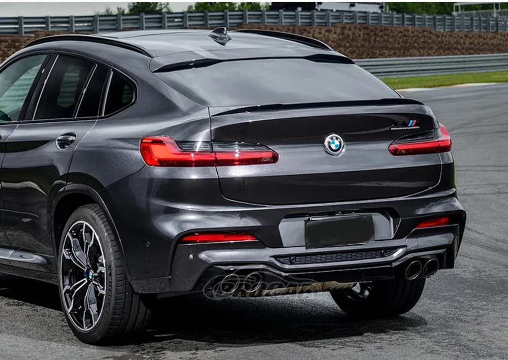 Спойлер для заднего багажника BMW X4 G02 2019 2020 2021 2022 черный спойлер из АБС-материала