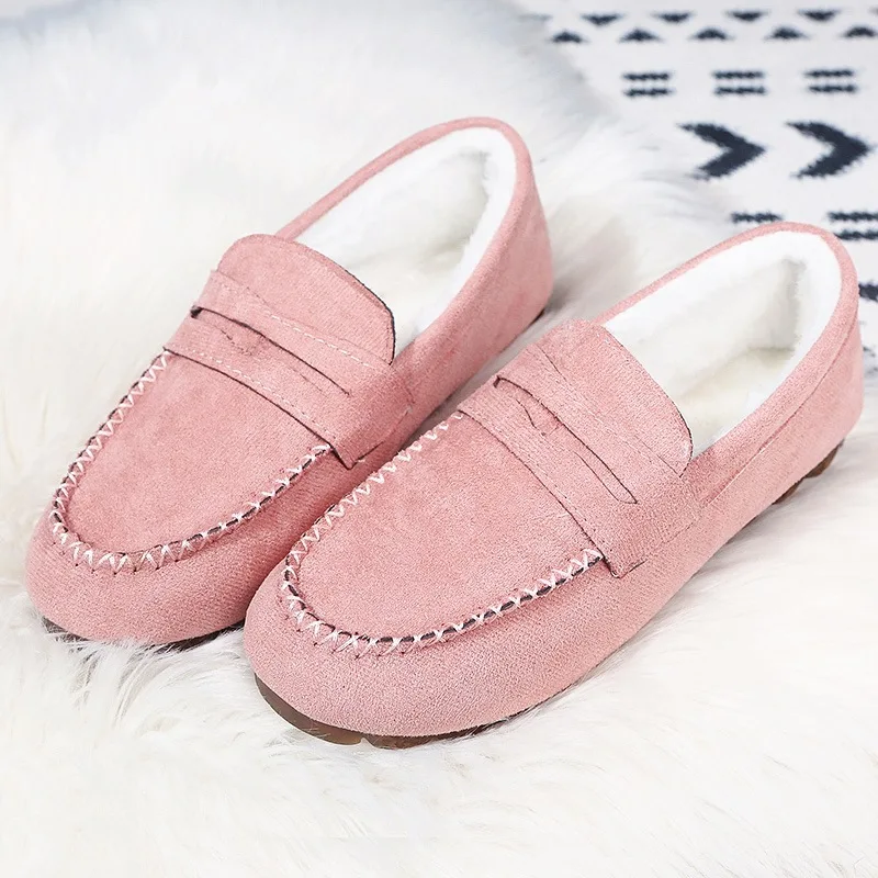 

Flat-bottomed Velvet Women shoes autumn winter 2021 round toe Casual Female Chaussures lazy Girl Mothers Cotton Zapatos De Mujer