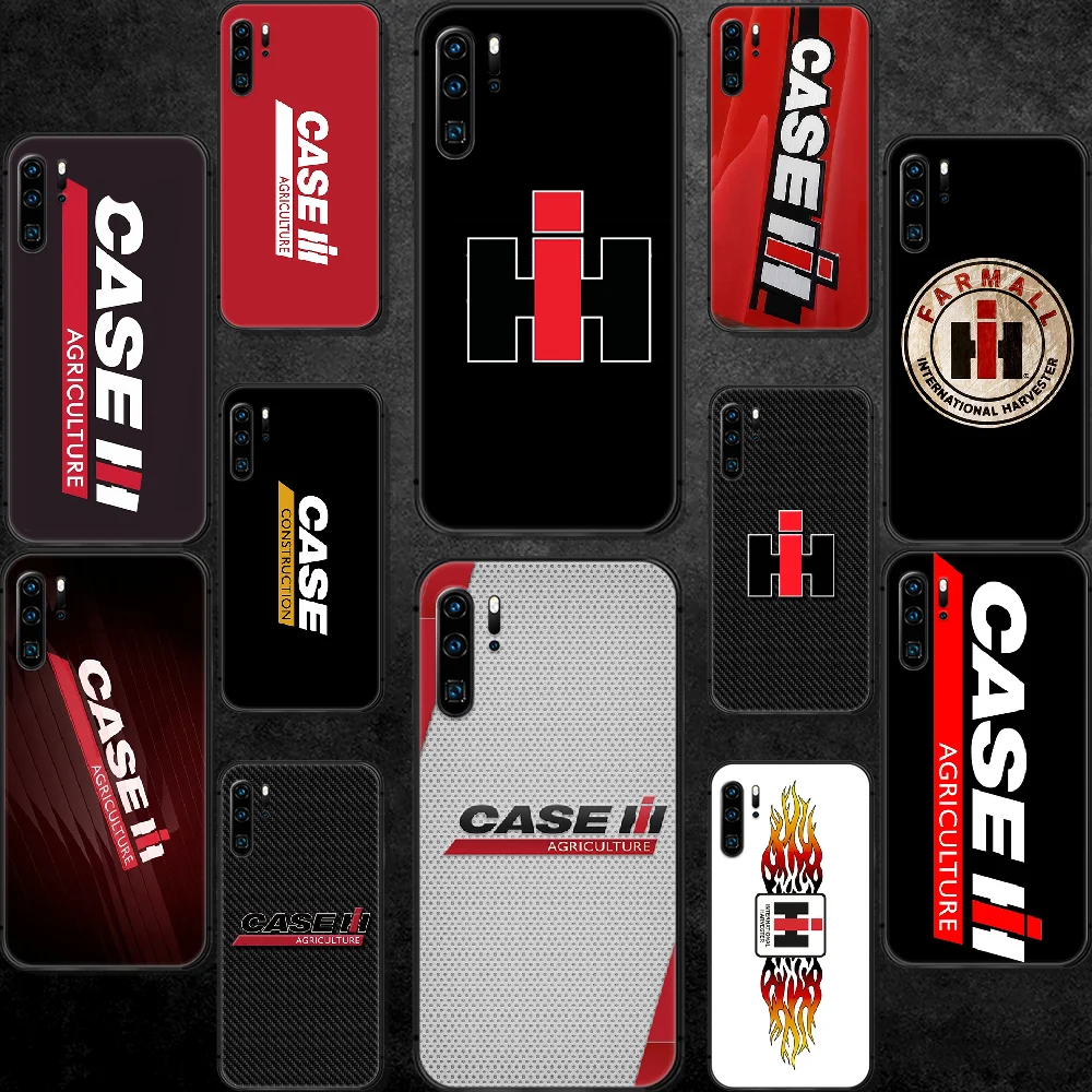 

CASE IH Tractor Brand Phone Case For Huawei P Mate 10 20 30 40 Pro Lite Smart 2019 2021 black Prime 3D Bumper Soft Hoesjes Trend