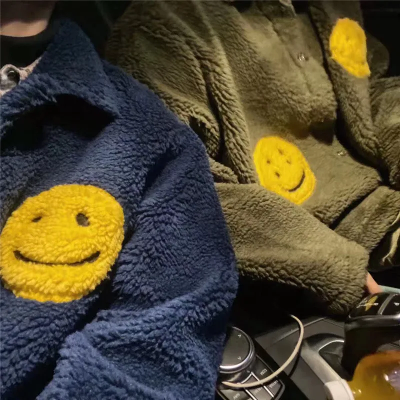 Новинка CPFM. XYZ куртка для мужчин и женщин высокое качество Smiley Face теплый зеленый красный синий Kanye CPFM. XYZ куртки пальто