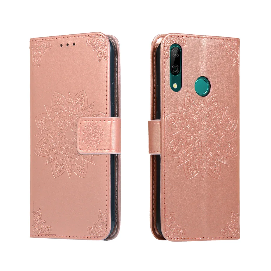 Чехол-бумажник с объемным цветочным рисунком для huawei P SMART Z, чехол-книжка для мобильного телефона huawei Y9 PRIME, кожаный чехол-книжка с морем