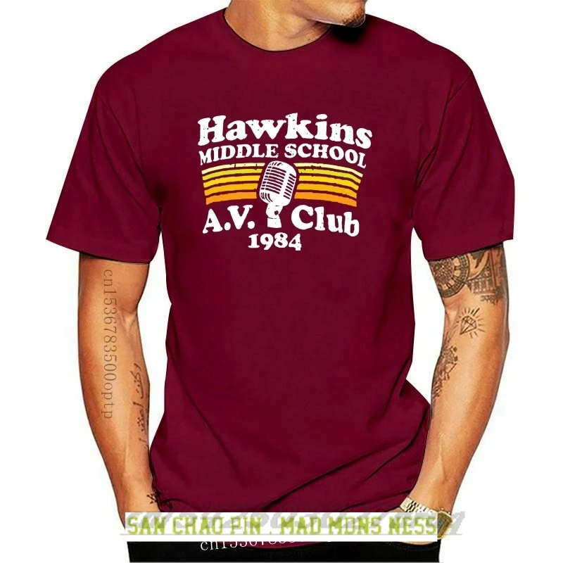 

Hawkins Middle School A.V. Club T Shirt hawkins av club eleven netflix stranger dustin things mike lucas