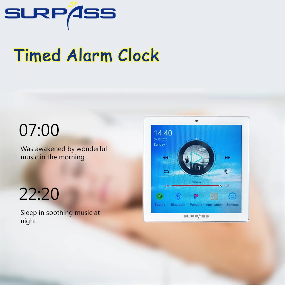 Настенный усилитель с сенсорным экраном Bluetooth Wi Fi стерео звук PA потолочная