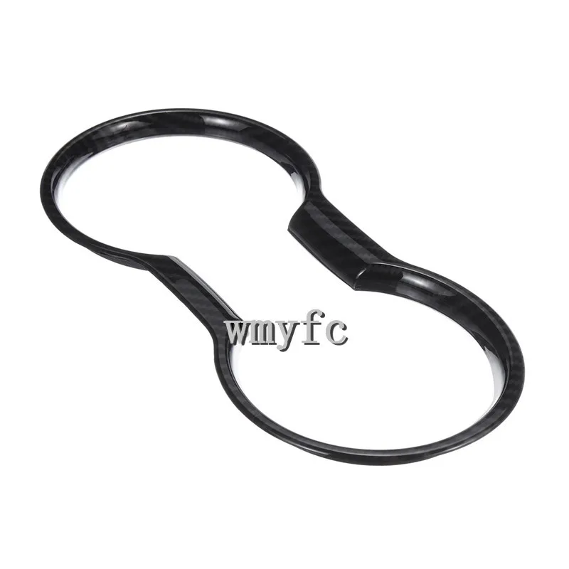 

Carbon Fiber Trim Cup Holder Decorative Frame Decal Cover Sticker For Ford for Mustang 2015-2019 Car Styling Accessories