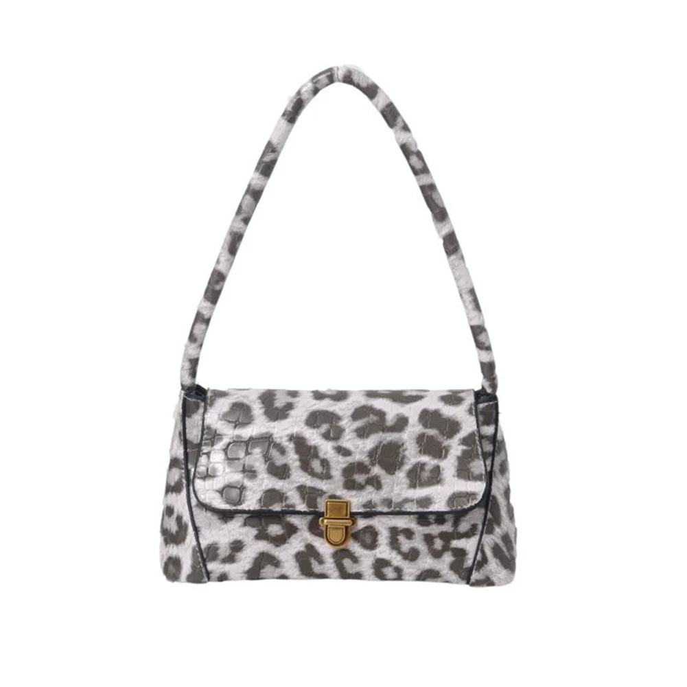 

Women Retro Handbags Leopard Animal Pattern Travel Simple Shoulder Underarm Bag Fashion Exquisite Shopping Bag