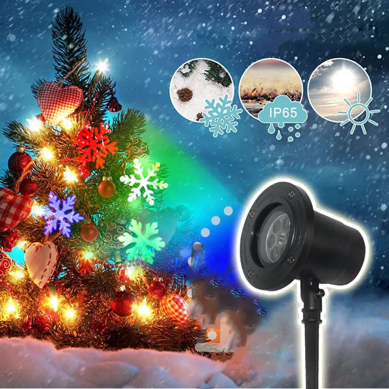 RGB снежинки лампочки для праздничного освещения уличное светодиодное оформление