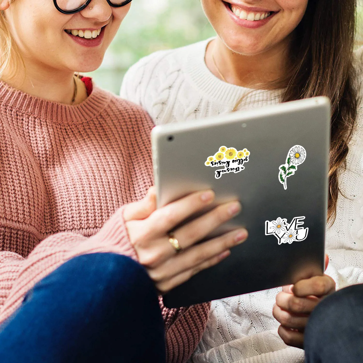 10/50 шт цветы ромашки наклейки для детей девочек Vsco модный элемент в виде ромашек