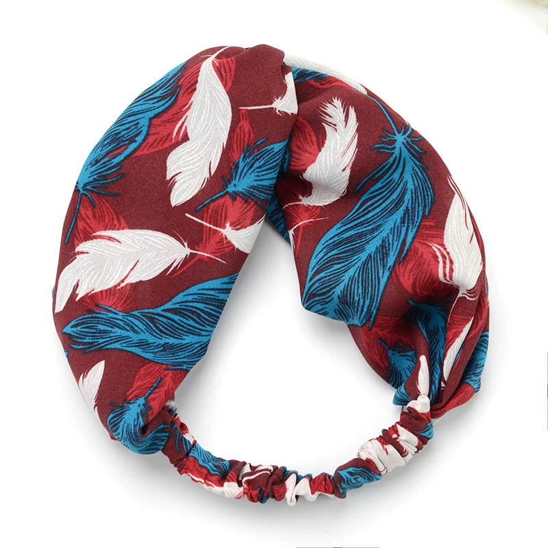 Популярная Милая широкая повязка на голову с узлом для женщин корейский стиль