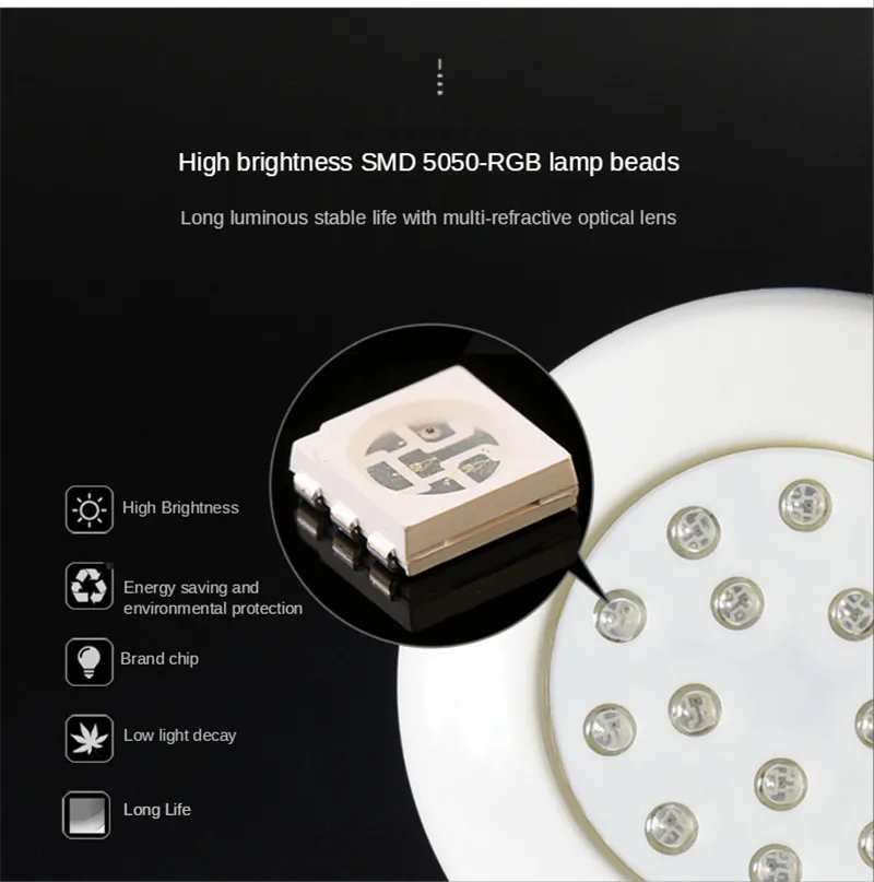 

Swimming Pool Light Colorful LED Underwater Light IP68 Waterproof Led DC12V 15W RGB Piscina Luz Spotlight For Pond Pool Aquarium