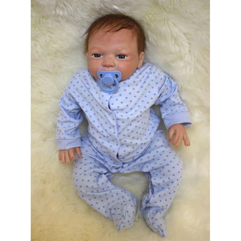

46Cm Kids Favorite Birthday Present Handmade Lifelike Rebirth Baby Doll Vinyl Material Realistic Babe Doll