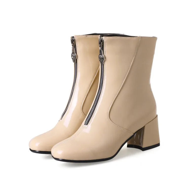 Большие размеры 10 ботинки женская обувь женские ботильоны зимняя однотонная с
