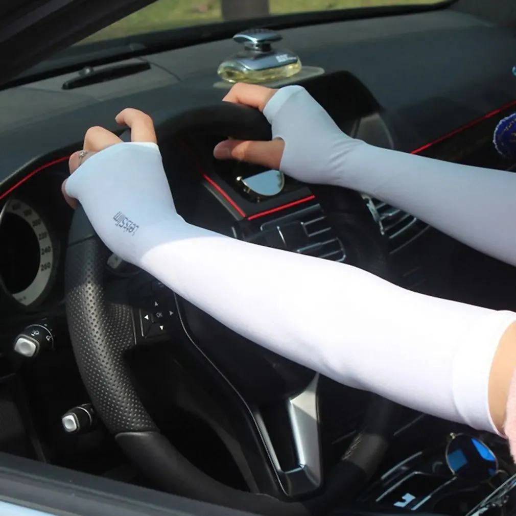 

Cooling Arm Sleeves Elbow Cover Cycling Run Fishing UV Sun Protection Outdo Women Nylon Cool Arm Sleeves