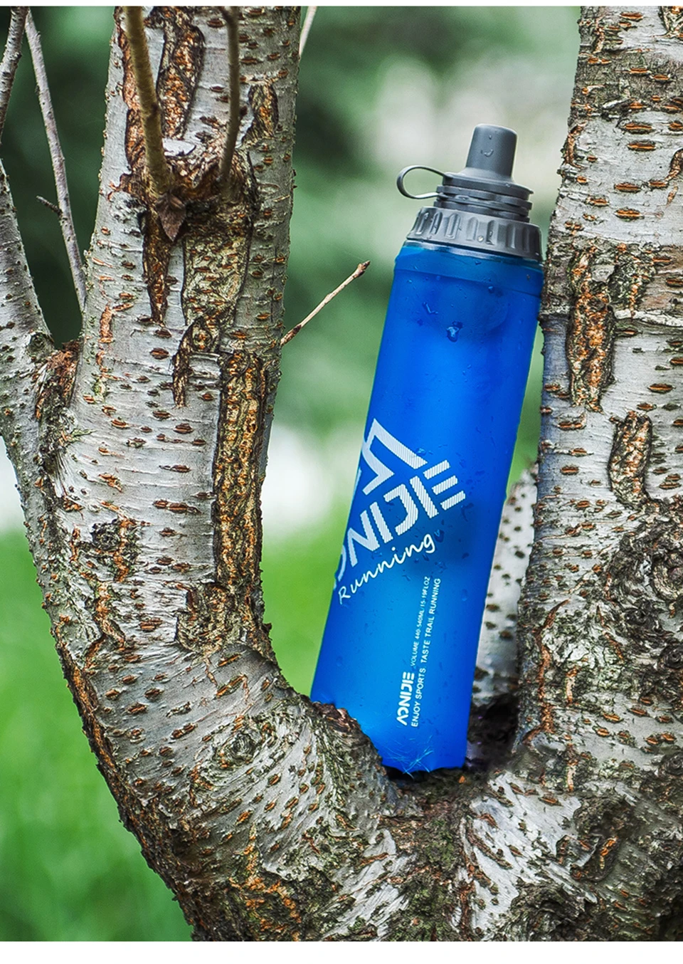 

AONIJIE 440ML Foldable TPU Soft Long Straw Water Bottle Kettle Travel Outdoor Sport Camping Hiking Walking Running Bottle