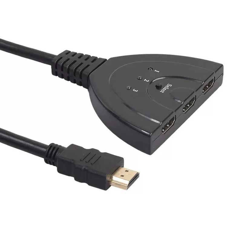 Кабель переключатель 1080P HD HDMI совместимый сплиттер 3 в 1 хаб с DVD HDTV Xbox PS3