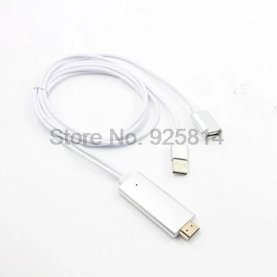 Dhl ИЛИ ems 100 шт HDMI кабель HDTV адаптера AV 8 Pin/Micro USB к 1080P для iPhone 5 6 S Plus Android Samsung|usb to|to usbusb