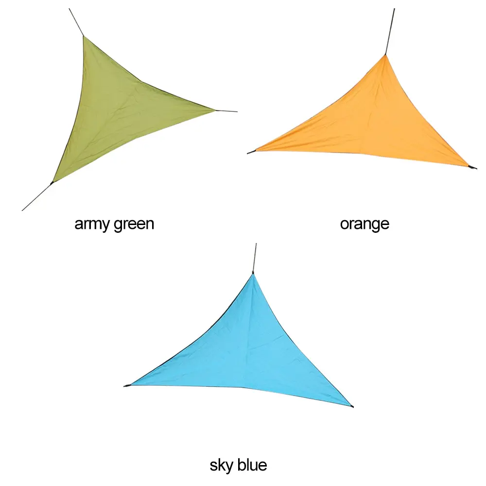 Outdoor Triangular Sunshade Sail Shelter Water-resistant Patio Cover Canopy UV Protection Shade Cloth 3X3X3/4X4X4/6X6X6 | Спорт и