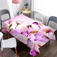 insect butterfly ladybug table cloth waterproof rectangle dining table cover for living room kitchen decoration tablecloth