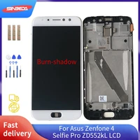 burn shadow for asus zenfone 4 selfie pro zd552kl lcd display touch screen frame digitizer assembly for asus zd552kl lcd