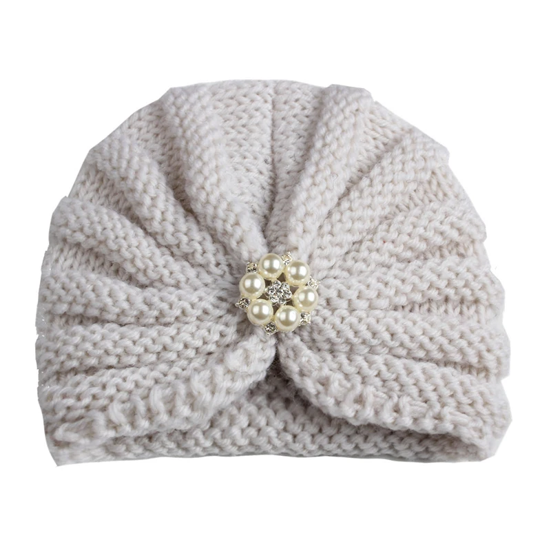 Newborn Toddler Kids Baby Boy Girl Turban Hat Beanie Headwear Autumn Winter Warm Cap Knitting Children Caps Head Wrap | Аксессуары для