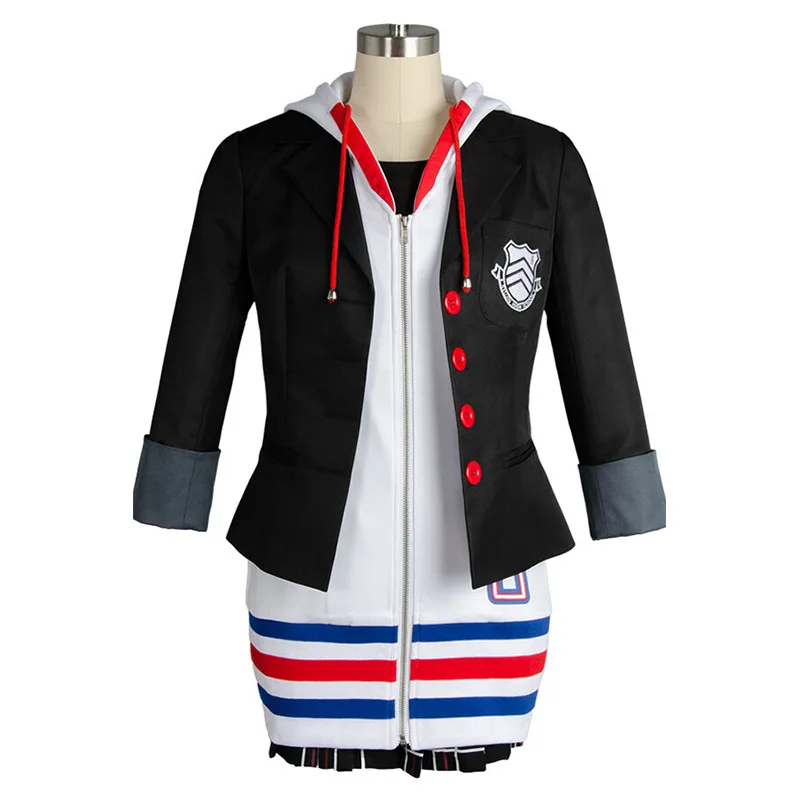 Аниме Косплей Костюм Полный комплект Persona 5 Анна такамаки парик Рождество