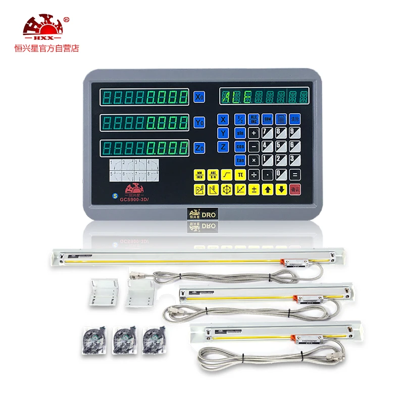 HXX DRO набор 3-осевой цифровой линейки для токарного станка дисплей индикации с 50-1000