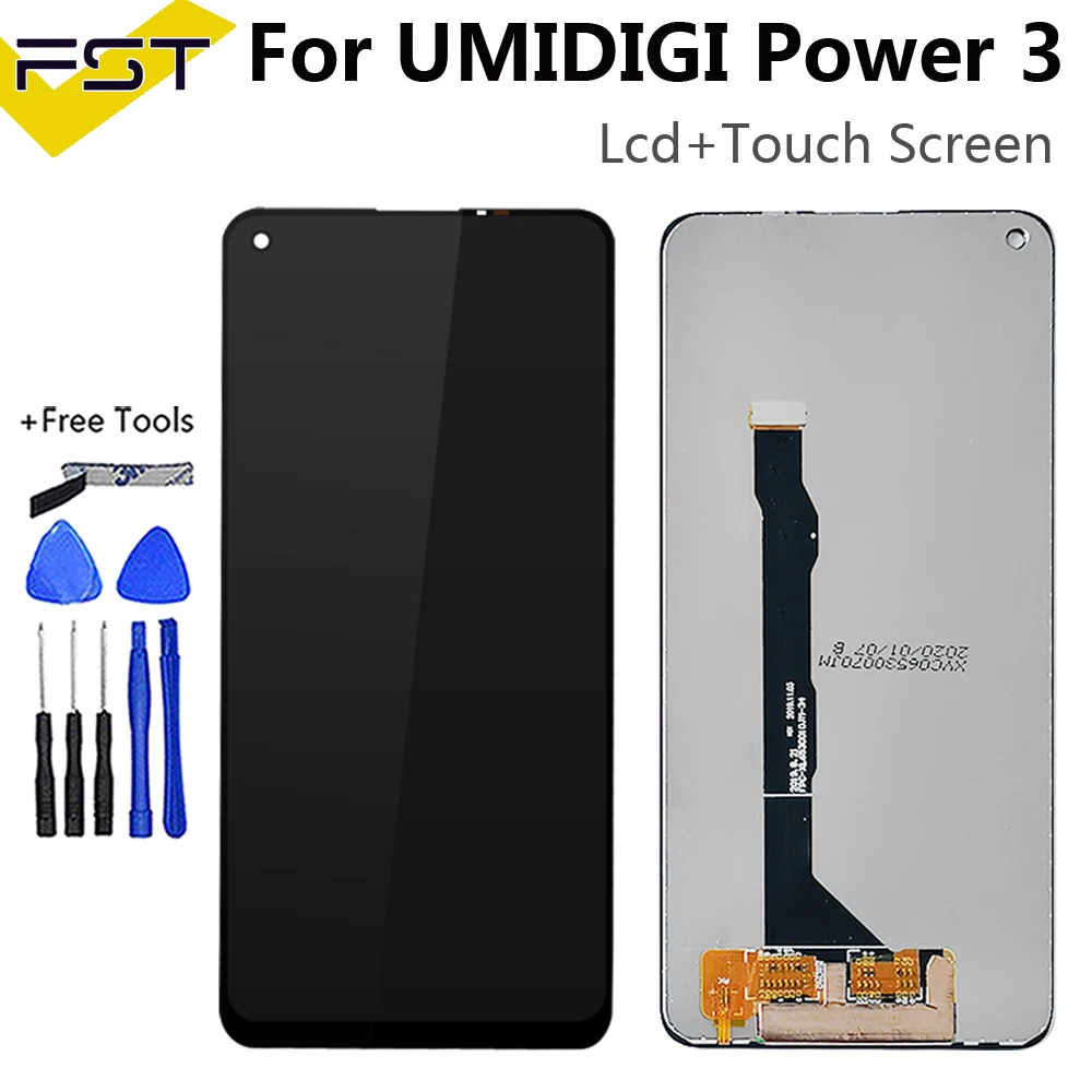 6 53 черный для UMI UMIDIGI Мощность 3 ЖК-дисплей Дисплей и кодирующий преобразователь