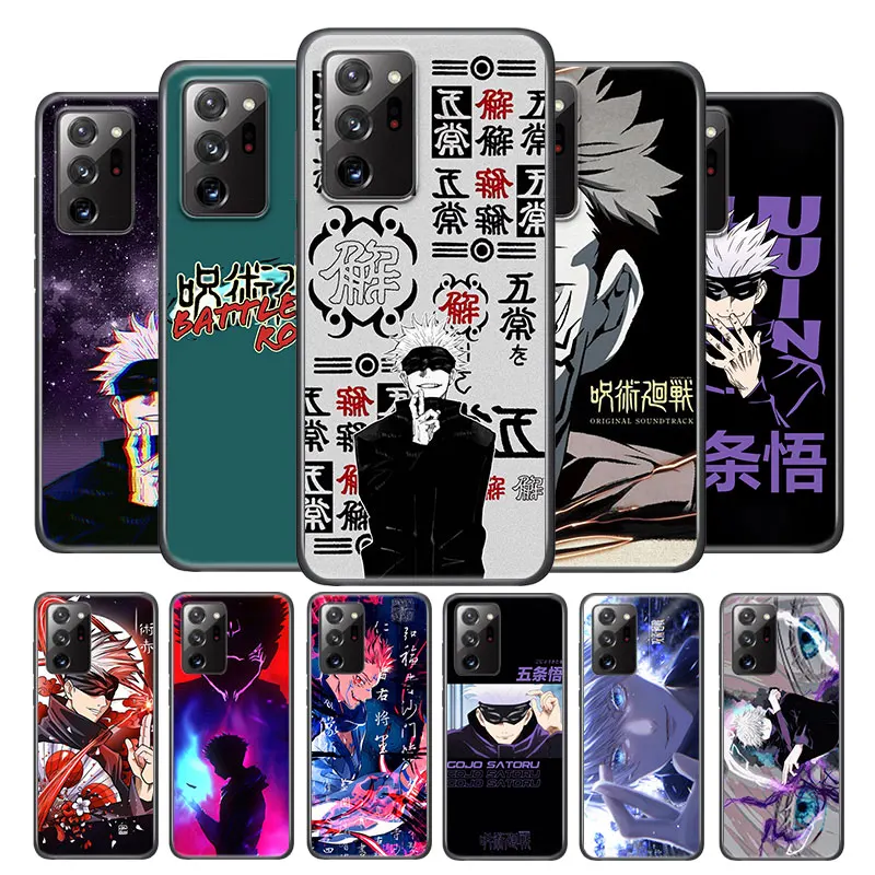 

Jujutsu Kaisen Anime Cartoon for Samsung Note 20 Ultra Plus 10 9 8 F52 M62 M60 M31 M02 M01 Core Silicone Soft Black Phone Case