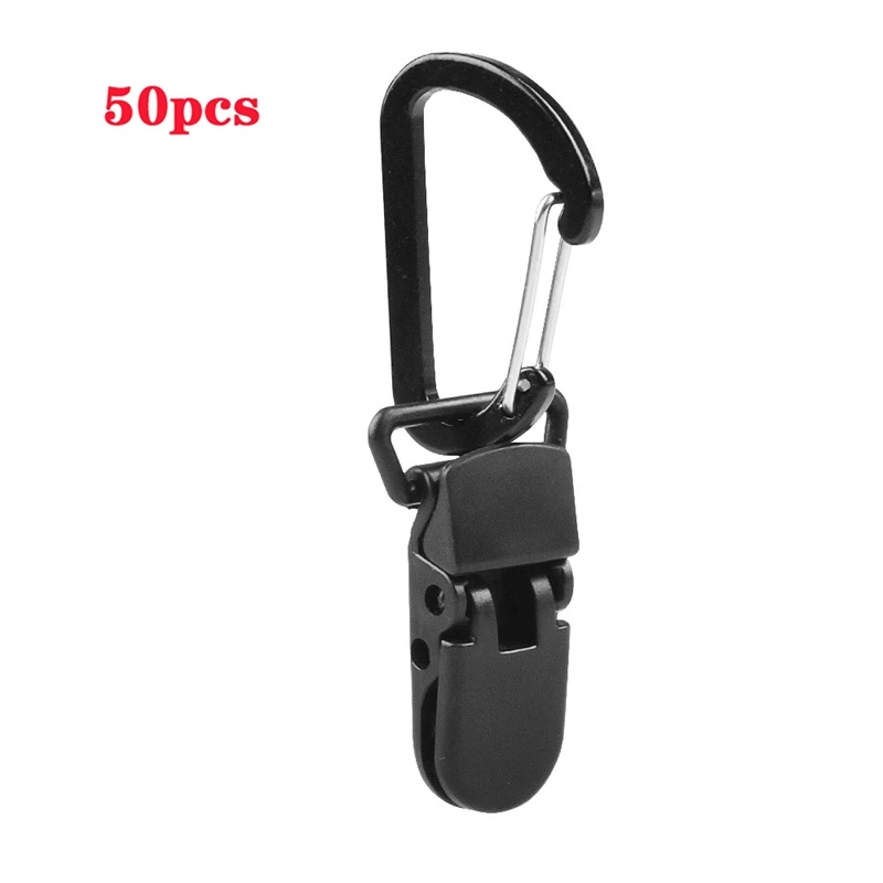 

Hot 50PCS Tent Clips Outdoor Camping Awning Tarp Clips for Tent Canopy Hammock Tarpaulin