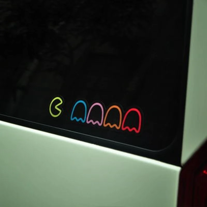 Noizzy Pacman красочное окно Hellaflush наклейка бомба автомобиля стикер винил JDM Авто заднее лобовое стекло тюнинг аксессуары для автомобиля Стайлинг