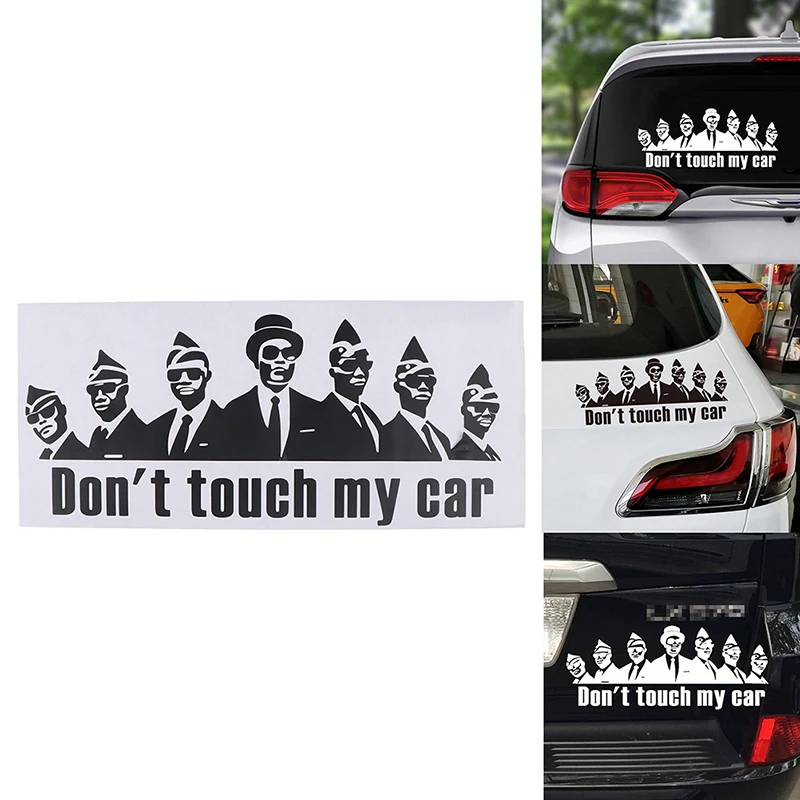 

1PC Funny Don't touch my car Car Styling Vinyl Decal Car Sticker COFFIN DANCE White/Black 27.5x12cm/20x20cm