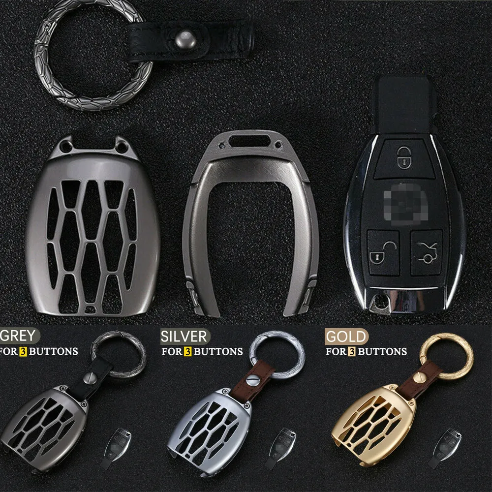 

Metal Car Key Case Cover Protection For Mercedes Benz E-Class C S GLA Class W204 High Quality And Durable Car Key Protector