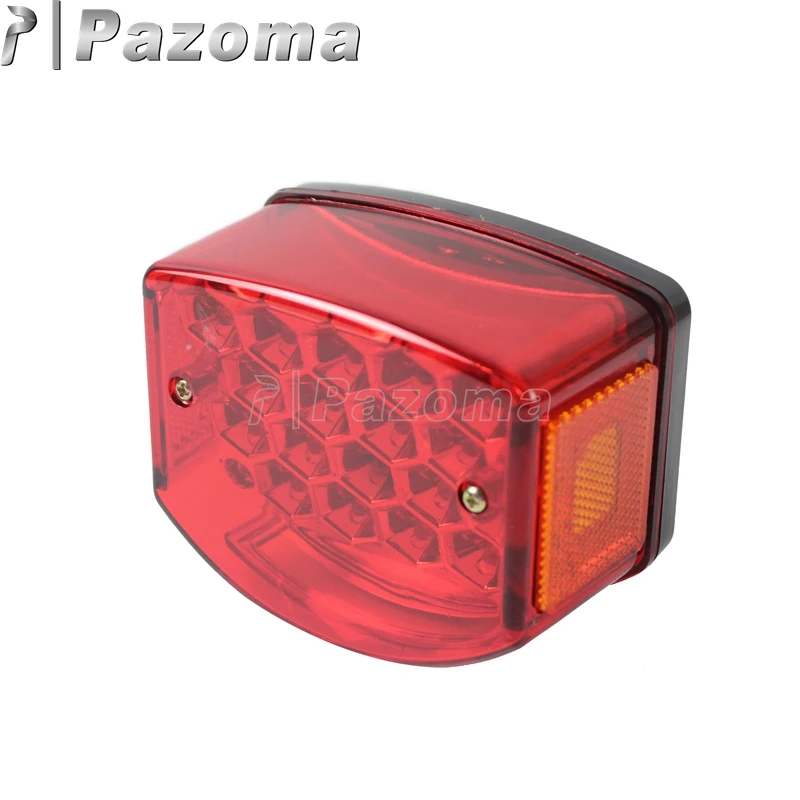 Мотоцикл Красный светодиодный задний фонарь светильник с отражателем