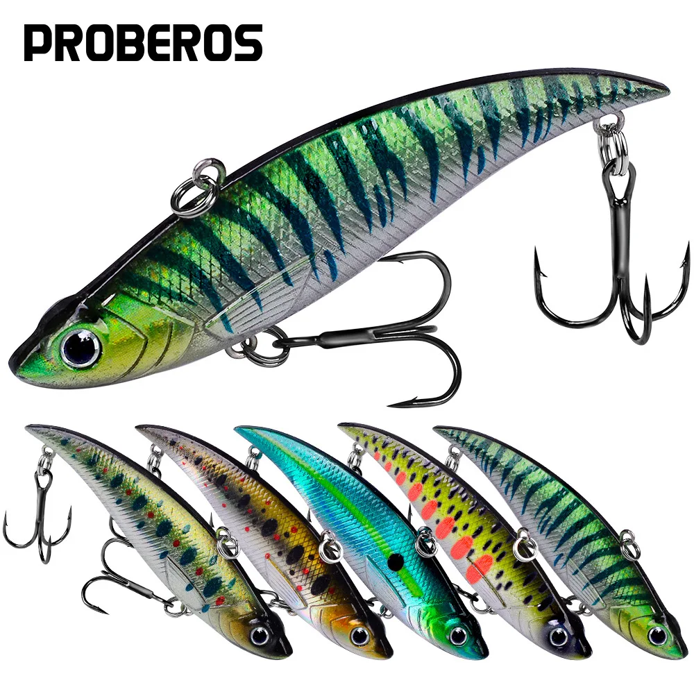 

PRO BEROS Fishing LuresVIB 9cm 19.5g Sinking Plastic hard bait Crankbait Wobbler Isca Artificial Peche Salmo for Fishi