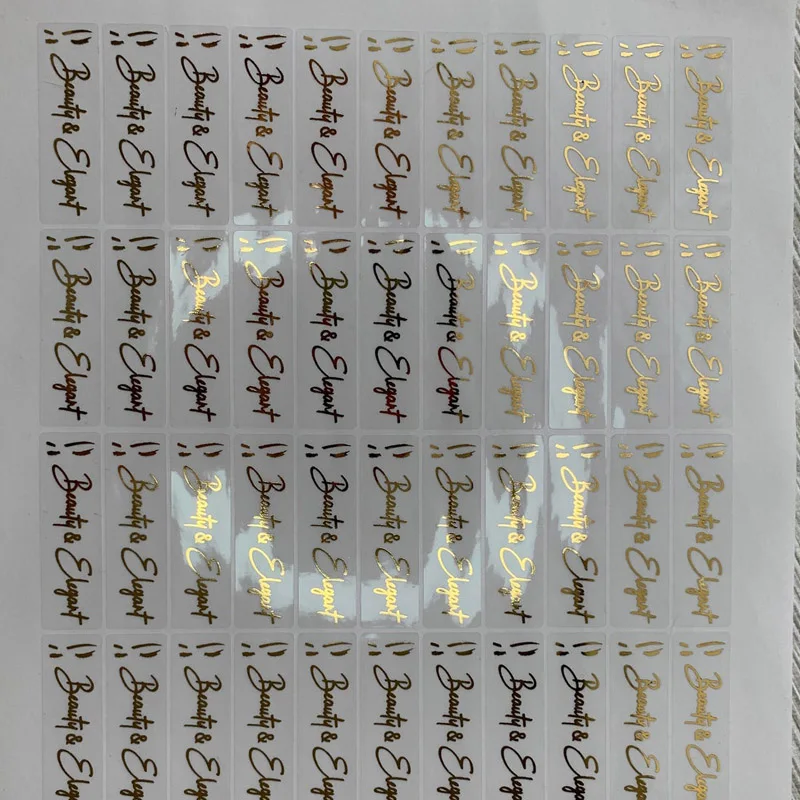 Цветные наклейки с логотипом на заказ прозрачные этикетки для ресниц из фольги.