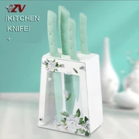 pzv kitchen knife 1 5 sets of knives stainless steel hhandle chef knife pp handle bread knife multi function peeling knife