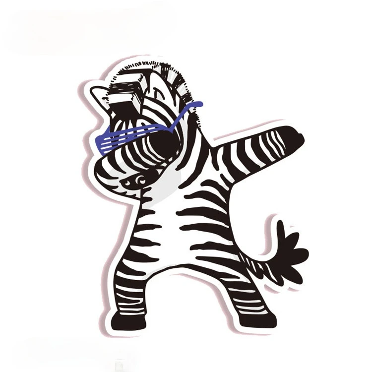 

Hip-Pop Panda Animals Funny Decal Luggage Stickers Car Sticker Decor Motorcycle Off-road Laptop PVC Vinyl Sticker