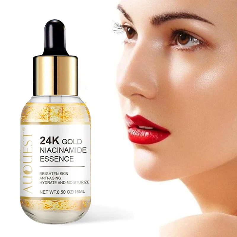 

AUQUEST 24k Gold Face Serum Hyaluronic Acid for Face Care Anti Aging Wrinkle Niacinamide Serum Skin Care Cosmetics for Women