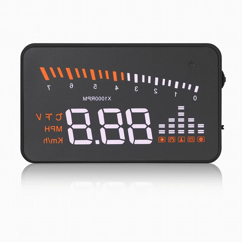 Автомобильный hud Дисплей автомобиля-Стайлинг X5 " Автомобильный GPS Спидометр OBD2 II интерфейс Цифровой Автомобильный спидометр