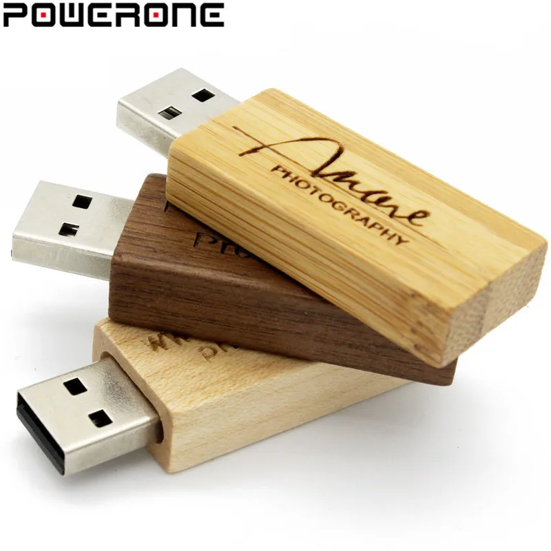 USB-флеш-накопитель POWERONE деревянный 4-64 Гб USB 2 0 | Компьютеры и офис