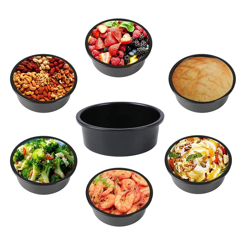 3 Packs 4 Inch Cake Pan Mini with Removable Bottom Non-Stick Coating Evenly Heated and Dura | Дом и сад