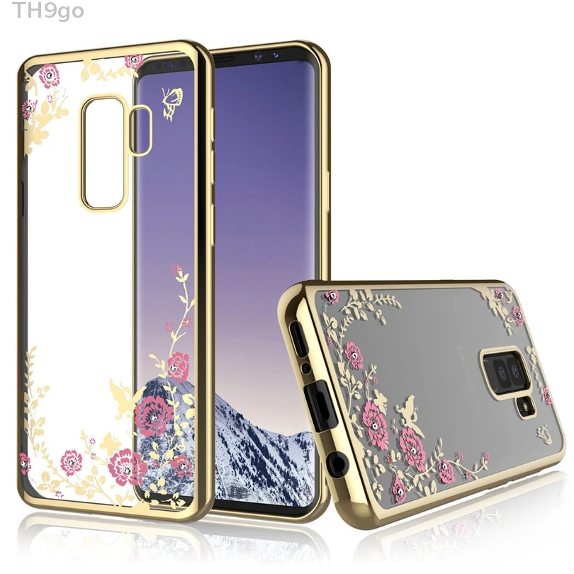 Блестящий силиконовый чехол для Samsung M10 M20 M30 A3 A5 A7 2017 A6 A8 Plus A9 2018 телефона Galaxy A10 A20 A30