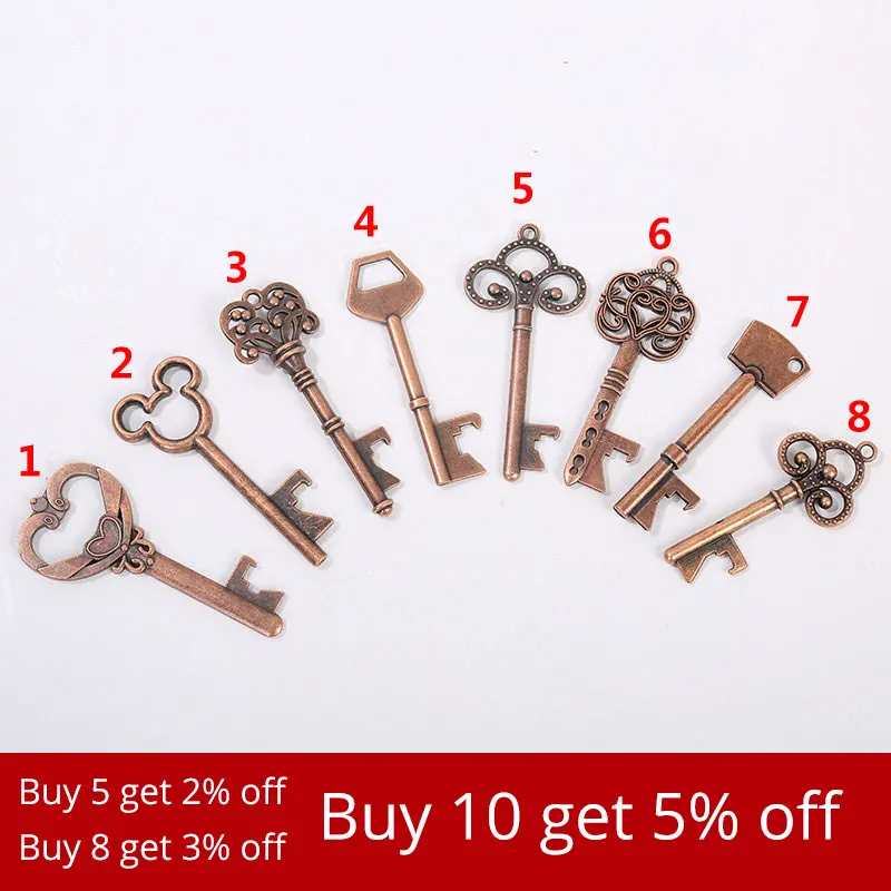 Открывалка для бутылок в форме ключа открывалка из цинкового сплава серебряного