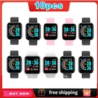 10 шт., оптовая продажа, новинка 2021, умные часы Y68 D20 для мужчин и женщин, спортивные Смарт-часы с фитнес-трекером для IOS, Andriod T500 plus, x8, x7