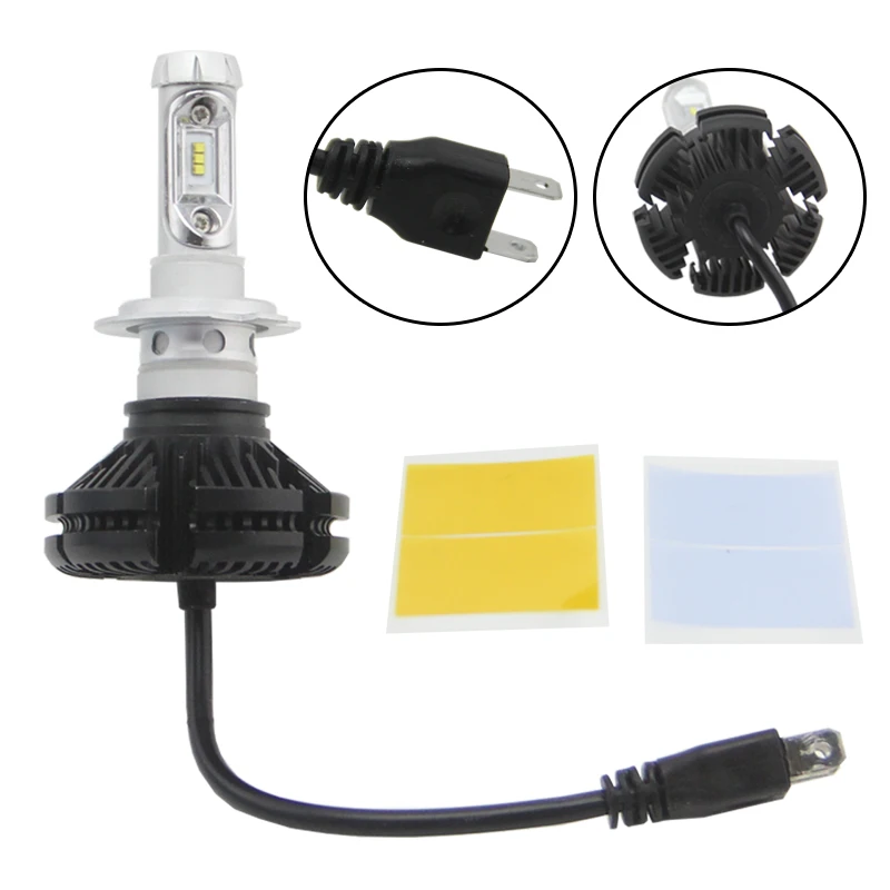 H1 H4 H7 H8 H9 H11 9005 Φ 12V 50W 6000LM все в одном светодиодная фара 9006 K сделай сам с цветовой