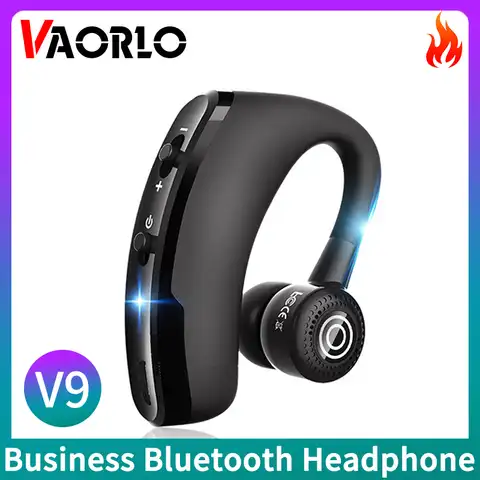 Bluetooth наушники VAORLO V9, Спортивные Беспроводные наушники с микрофоном, HD, громкая связь, стерео наушники для бизнеса, V8