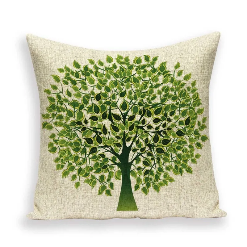 Марокканские Чехлы для подушек сезон с деревьями декоративный чехол домашнего