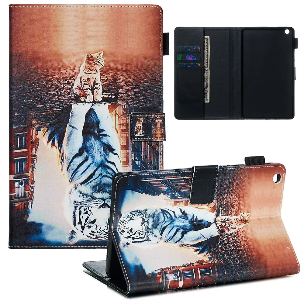 Чехол с принтами животных для huawei Mediapad M3 Lite 8 CPN-W09 CPN-L09 CPN-AL00 Подставка для планшета чехол для huawei M3 Lite 8,0 дюймов