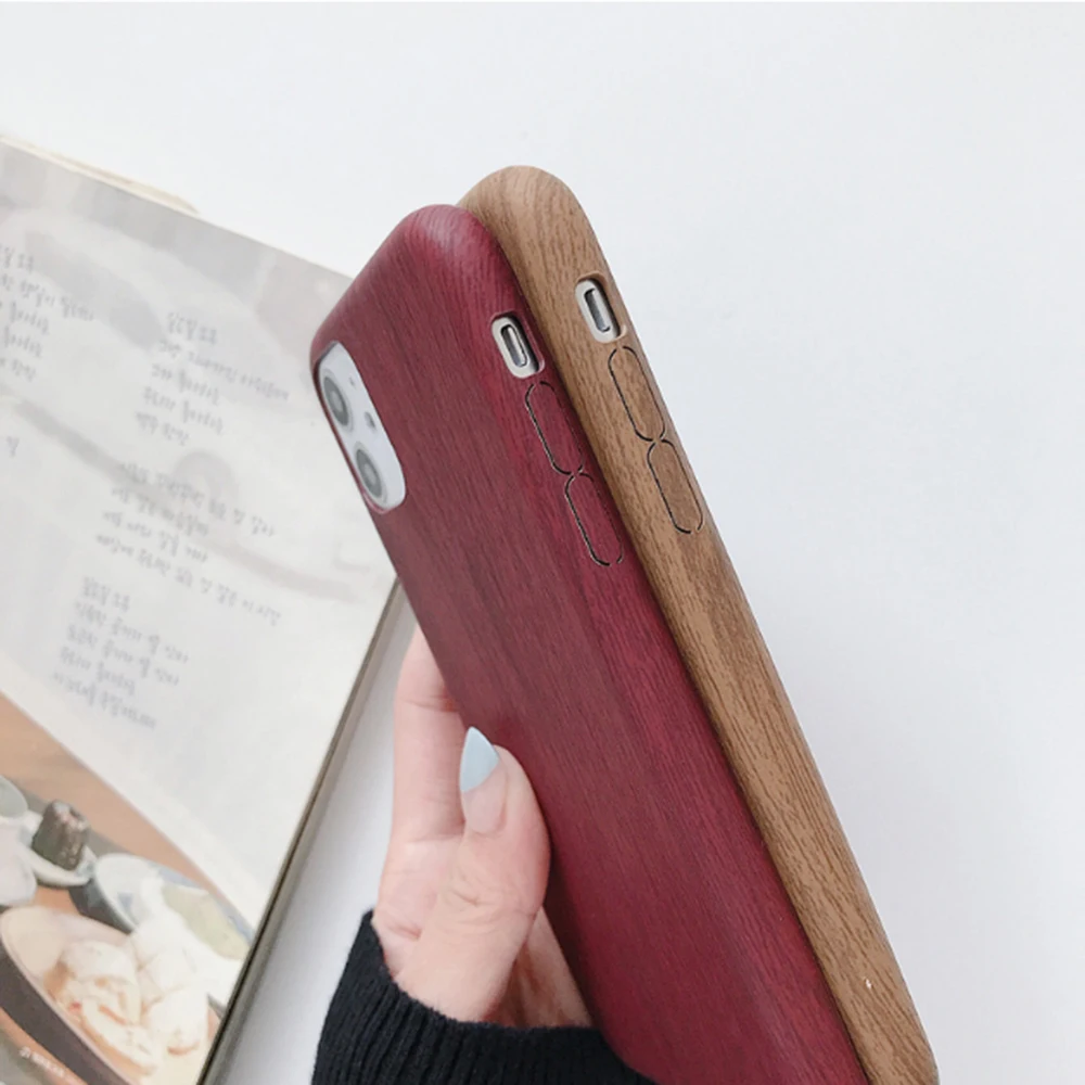 Роскошный мягкий чехол из ТПУ с деревянным узором для iPhone 11 pro XS XR X Max 6 6S 7 8 Plus