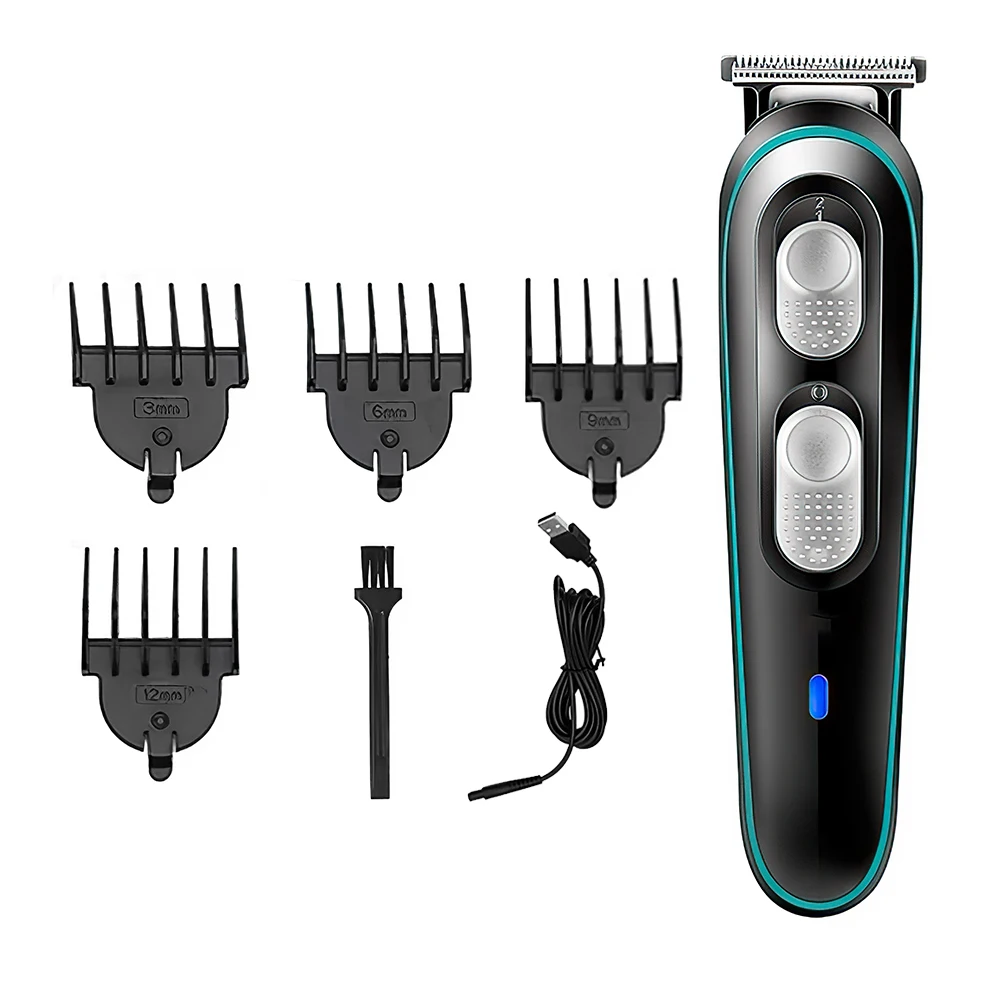 

Профессиональная машинка для стрижки волос с 4 гребнями, электрический триммер для волос, USB перезаряжаемая машинка для стрижки волос для му...